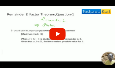Remainder and Factor Theorem Q1 